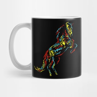 horse abstract colorful Mug